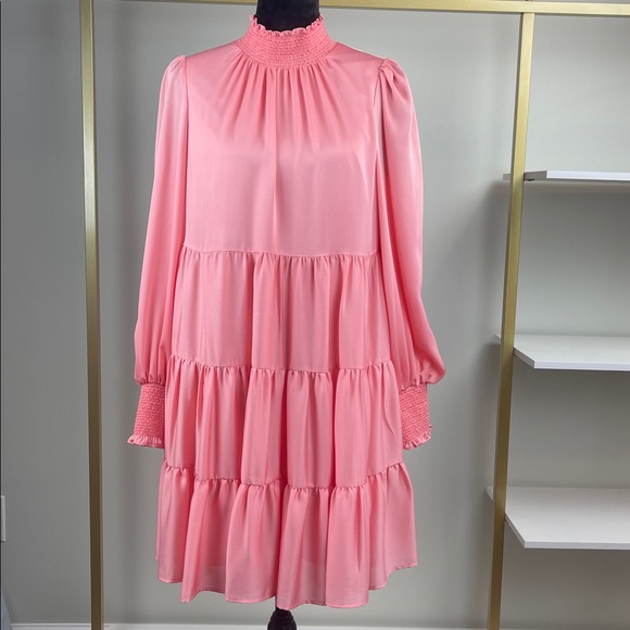 Alex Marie Lovely Pink Tiered Dress Ladies Size 8 - Picture 1 of 14